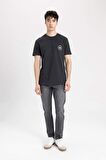 Defacto Erkek T-shirt C2079AX/AR204 ANTHRA