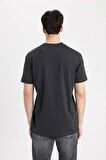 Defacto Erkek T-shirt C2079AX/AR204 ANTHRA