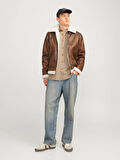 Jack & Jones Jorcole Avıator Jacket Erkek Mont 12261819 Chocolate Brown