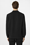 Erkek Polo Yaka Waffle Sweat TR2013700442 Siyah