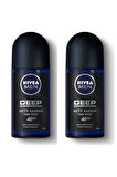Nivea Nıvea Men Deep Dimension Erkek Deodorant Roll-On 50 ml 2'li 
