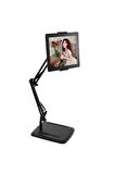 Masaüstü Metal Tablet Ve Telefon Standı Süspansiyonlu Ayarlanabilir Stand 360º 5.5-12Inç