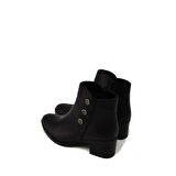 CASTLE BLACK CB92160 SİYAH CİLT KADIN TÜM YÜZ FERMUARLI KLASİK BOT
