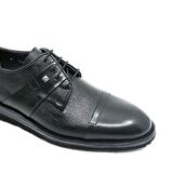 FOSCO FSC1532 SİYAH ERKEK ÇİFTYÜZ BASKILI BAĞLI AYAKKABI