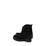 CASTLE BLACK CB42345 SİYAH NUBUK KADIN ÇİFTYÜZ BAĞLI POSTAL BOT