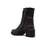 CASTLE BLACK CB20941-1 SİYAH KADIN TÜMYÜZ BAĞLI FERMUARLI BOT