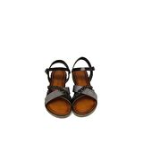 CASTLE BLACK CB10015 SİYAH KADIN ÇAPRAZ ŞERİT KEMERLİ SANDALET