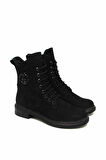 CASTLE BLACK CB20912 SİYAH NUBUK KADIN POSTAL BOT