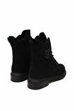 CASTLE BLACK CB20912 SİYAH NUBUK KADIN POSTAL BOT