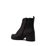 CASTLE BLACK CB21973-1 SİYAH KADIN BAĞLI FERMUARLI BOT