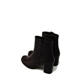 CASTLE BLACK CB86601 KAHVERENGİ KADIN TÜM YÜZ KALIN TOPUK BOT