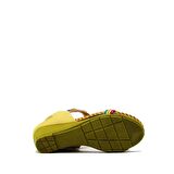 GUJA BLG151-3 BEJ KADIN TAŞLI DOLGU TOPUK SANDALET