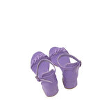 KANUGA BB2022-47 LİLA KADIN ŞEFFAF UZAY YOLU TOKALI SANDALET