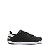 MP MP2691 SİYAH / BEYAZ KADIN YANLARI İĞNE BASKILI SPOR AYAKKABI