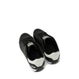 MP MP2691 SİYAH / BEYAZ KADIN YANLARI İĞNE BASKILI SPOR AYAKKABI