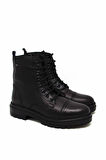 CASTLE BLACK CB3757-1 SİYAH KADIN ÇİFT YÜZ BAĞLI POSTAL BOT