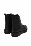 CASTLE BLACK CB3757-1 SİYAH KADIN ÇİFT YÜZ BAĞLI POSTAL BOT