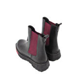 BEETY AKYN-157.2050 SİYAH KADIN TRAKTÖR TABAN STREÇLİ  BOT