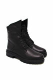 CASTLE BLACK CB3753-1 SİYAH KADIN BAĞLI POSTAL BOT