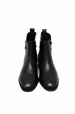 CASTLE BLACK CB9780-1 SİYAH KADIN KALIN TOPUK FERMUAR DETAYLI BOT