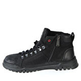 BULDOZER BUL-230005 SİYAH NUBUK ERKEK BAĞLI FERMUARLI YARIM BOT