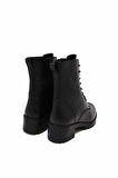 CASTLE BLACK CB2689 SİYAH KADIN BAĞLI FERMUARLI BOT