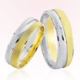 Sarı Beyaz Altın Alyans 6607