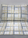 NİVEMESHOME FÜME EKOSE DESEN 2 Lİ YASTIK KILIFI KAPAKLI 50X70