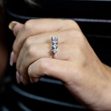 E Renk 1 Karat Pırlanta Beştaş Yüzük