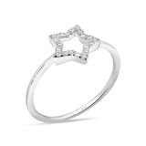 0.15 Karat Pırlanta Yıldız Yüzük