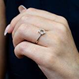 0.15 Karat Pırlanta Yıldız Yüzük