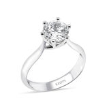 1 Karat E Renk Pırlanta Vintage Tektaş Yüzük-HRD Sertifikalı