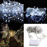 CT-STONES® 100 Ledli 8 Fonksiyonlu 10 Metre Led Aydınlatma Dekor Lambası (beyaz)