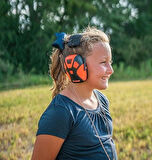 Caldwell Youth E-MAX® PRO Series Electronic Earmuff Hot Coral Atış Kulaklığı Turuncu