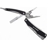 Schrade Clench Çok Amaçlı El Aracı – 9 Fonksiyonlu Paslanmaz Katlanır Multitool (1182532)