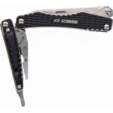 Schrade Clench Çok Amaçlı El Aracı – 9 Fonksiyonlu Paslanmaz Katlanır Multitool (1182532)