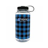 Nalgene 32oz Wide Mouth Blue Plaid