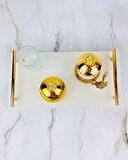 Bond Gold Söz ve Mermer Nişan Tepsisi