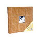 Rabsev 10x15cm 200 Fotoğraf Kapasiteli Lüks Pencereli Deri Fotoğraf Albümü