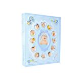 Rabsev 10x15cm 240 Fotoğraf Kapasiteli 12 Ay Çerçeveli Lüks Bebek Fotoğraf Albümü