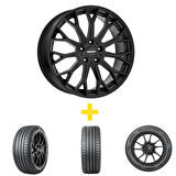 Kormetal Tesla Y Uyumlu CA22 19" Jant 4 Adet + Nokian 255/45R19 Yaz Lastiği 4 Adet
