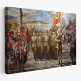 İzmir'in Kurtuluşu Tablosu - Atatürk'ün İzmire Girişi-6627