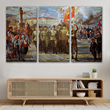 İzmir'in Kurtuluşu Tablosu - Atatürk'ün İzmire Girişi-6627