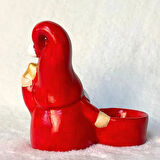 Uretti - Serpil 6713 - El Yapımı Yeni Yıl Noel Baba T - Light Mumluk - 10 / 15 cm