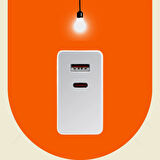 Phixi Ultimate UPD4225 27W Çift Çıkışlı PD Hızlı Şarj Adaptörü - Yüksek Hızlı ve Güvenli Şarj