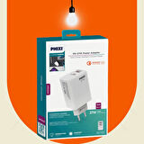 Phixi Ultimate UPD4225 27W Çift Çıkışlı PD Hızlı Şarj Adaptörü - Yüksek Hızlı ve Güvenli Şarj