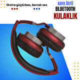 Phixi Force HP900 Bluetooth Kafaüstü Kulaklık - Güçlü Bas ve Yüksek Ses Kalitesi ile Mükemmel Deneyim