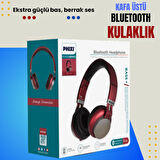 Phixi Force HP900 Bluetooth Kafaüstü Kulaklık - Güçlü Bas ve Yüksek Ses Kalitesi ile Mükemmel Deneyim