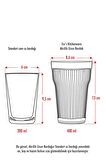Akrilik Şeffaf Tekli Uzun Bardak & Su Meşrubat Bardağı 400 ml ( Cam Değildir )