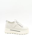Guja İthal Dolgu Taban Sneakers Kadın Spor Ayakkabı GJ363 Bej